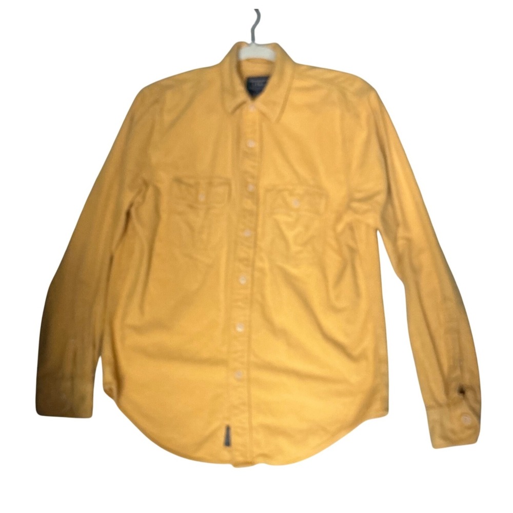 Abercrombie & Fitch Mens Button Down‎ Shirt Yellow Long Sleeve Casual Size M